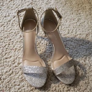 Silver sparkly shoes